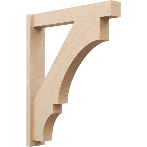 Ekena Millwork 6-in W x 34-in D x 42-in H Balboa Block Rough Cedar Woodgrain TimberThane Outlooker, Primed Tan OUTUR060X34X42BOA44RCPR - main